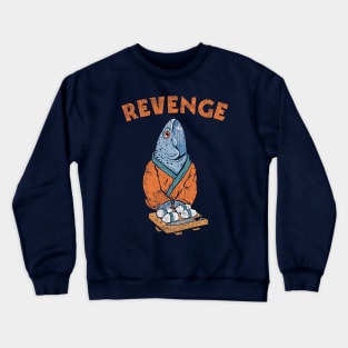 Revenge Fish Distressed Crewneck Sweatshirt